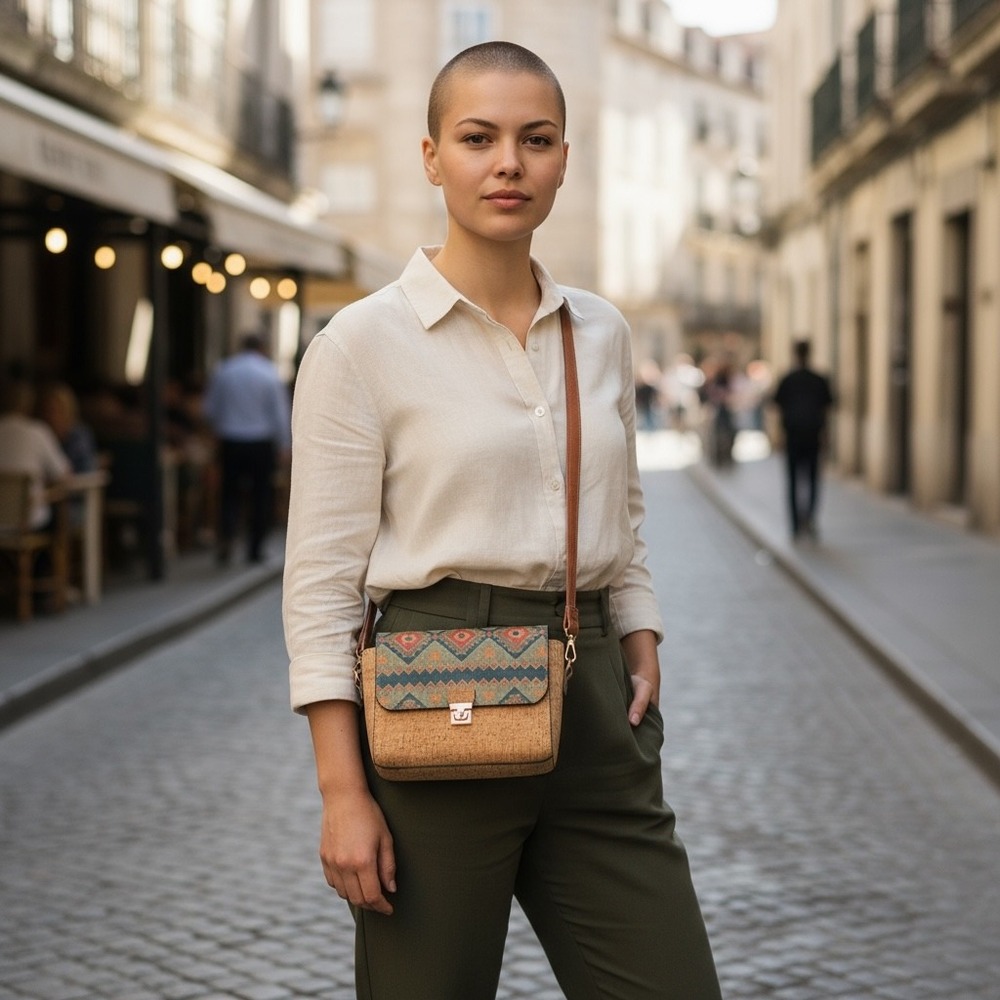 Unique Moroccan  Cork‎ Styled Purse